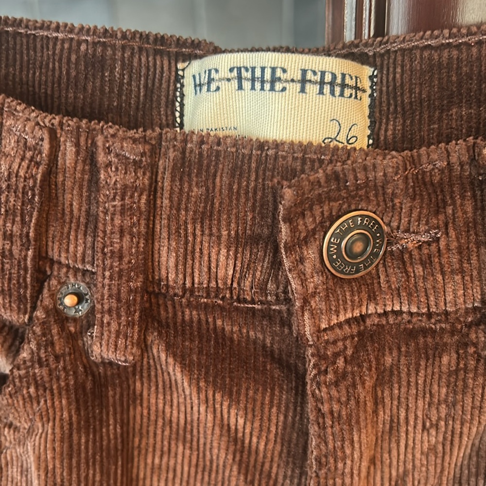 FREE PEOPLE x We The Free Risk Taker Mid-Rise Cord Jeans size 26 - Picture 9 of 11
